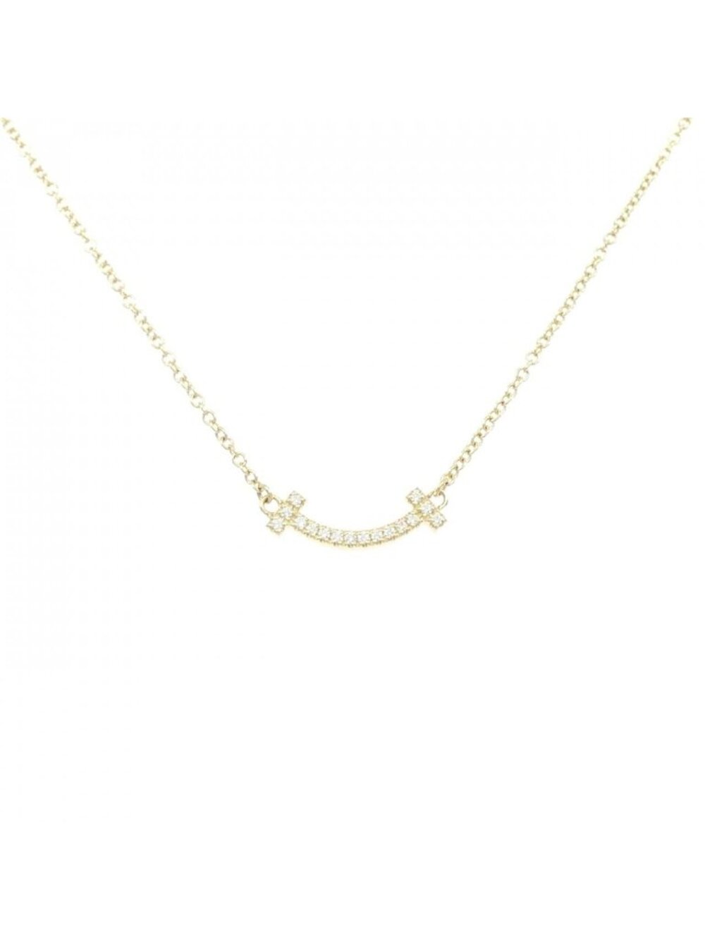 Tiffany & Co T Smile Mini Necklace